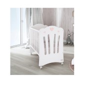 CAMA CORAZONES BRANCO MATE / ROSA BEB?