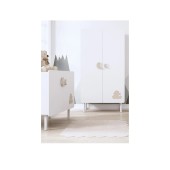 ARMRIO KUMA BRANCO MATE/TERRA CLARO