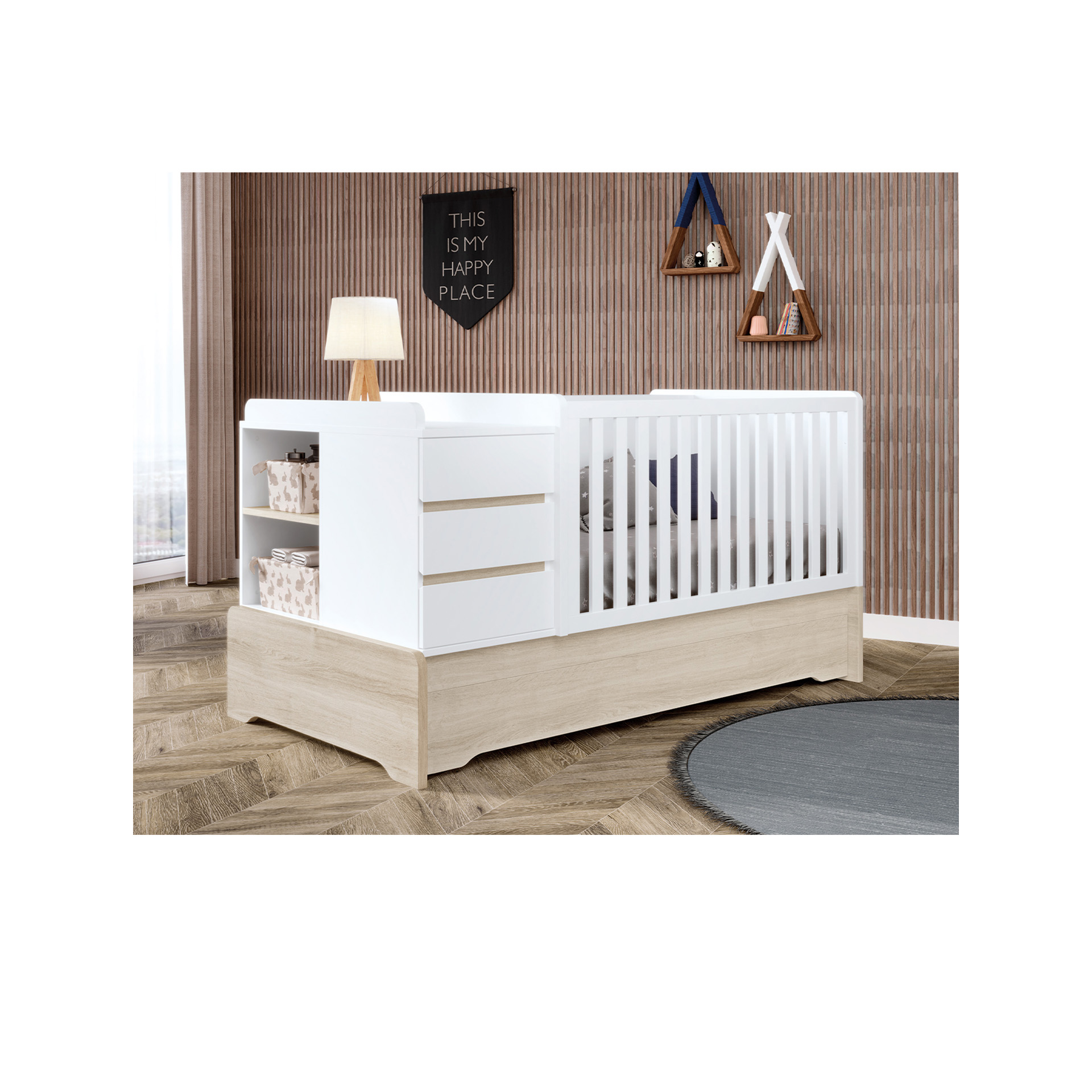 COMBI DYNAMIC ROBLE VERSO / BRANCO MATE