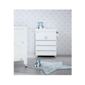 CMODA-BANHEIRA GALAXIA BRANCO MATE/AZUL BEB