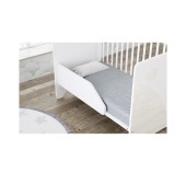 PROTETOR LATERAL DE CAMA BRANCO MATE