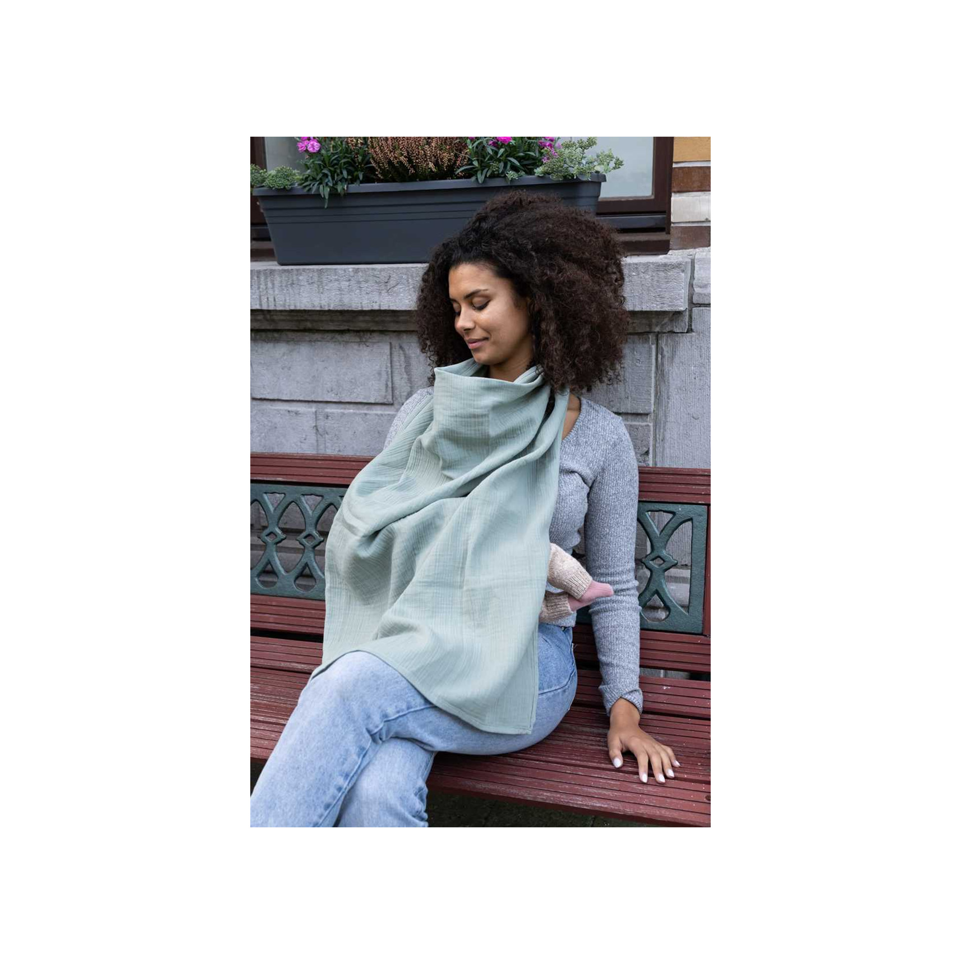 CAPA DE AMAMENTAÇÃO MOM'N PLAY VERDE