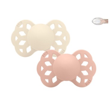 CHUPETAS BIBS INFINITY SIM�TRICAS IVORY / BLUSH