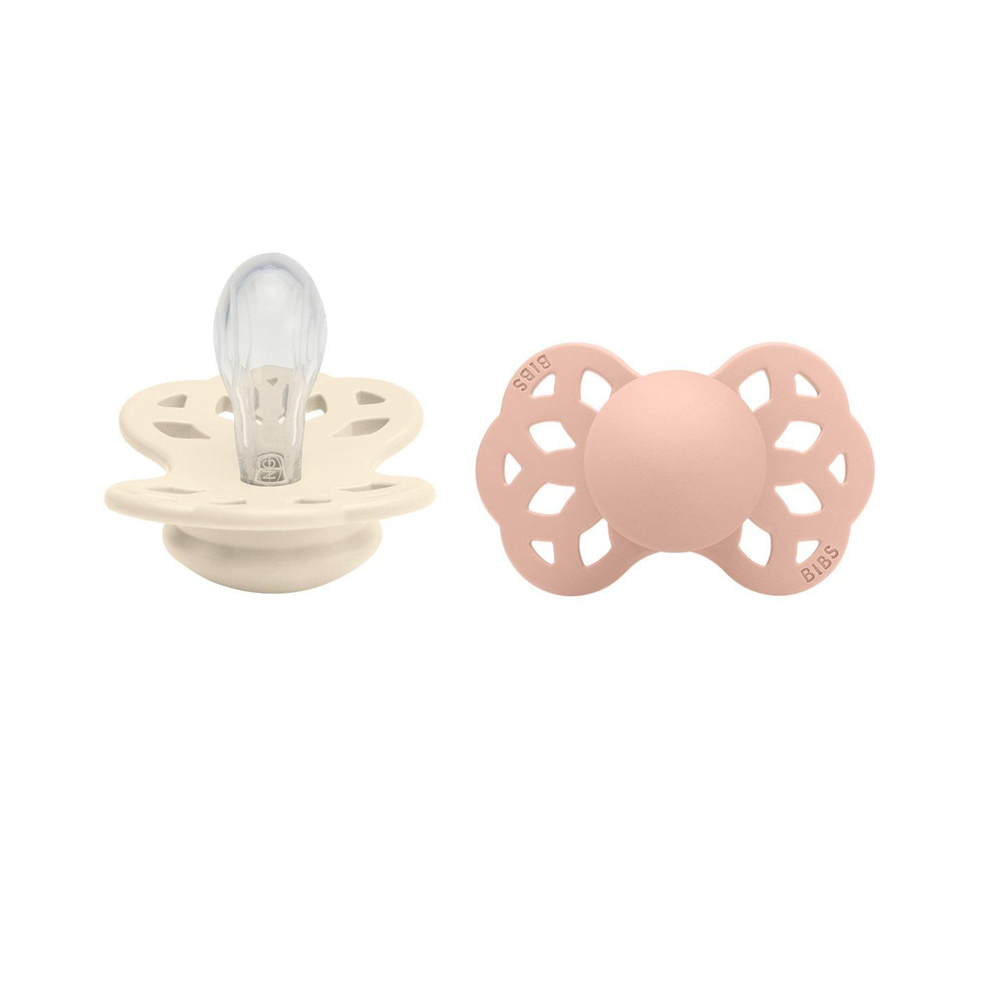 CHUPETAS BIBS INFINITY SIMÉTRICAS IVORY / BLUSH
