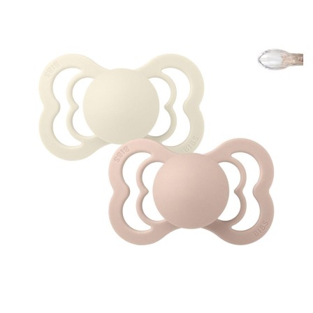 CHUPETAS BIBS SUPREME SILICONE BLUSH / IVORY - Image product