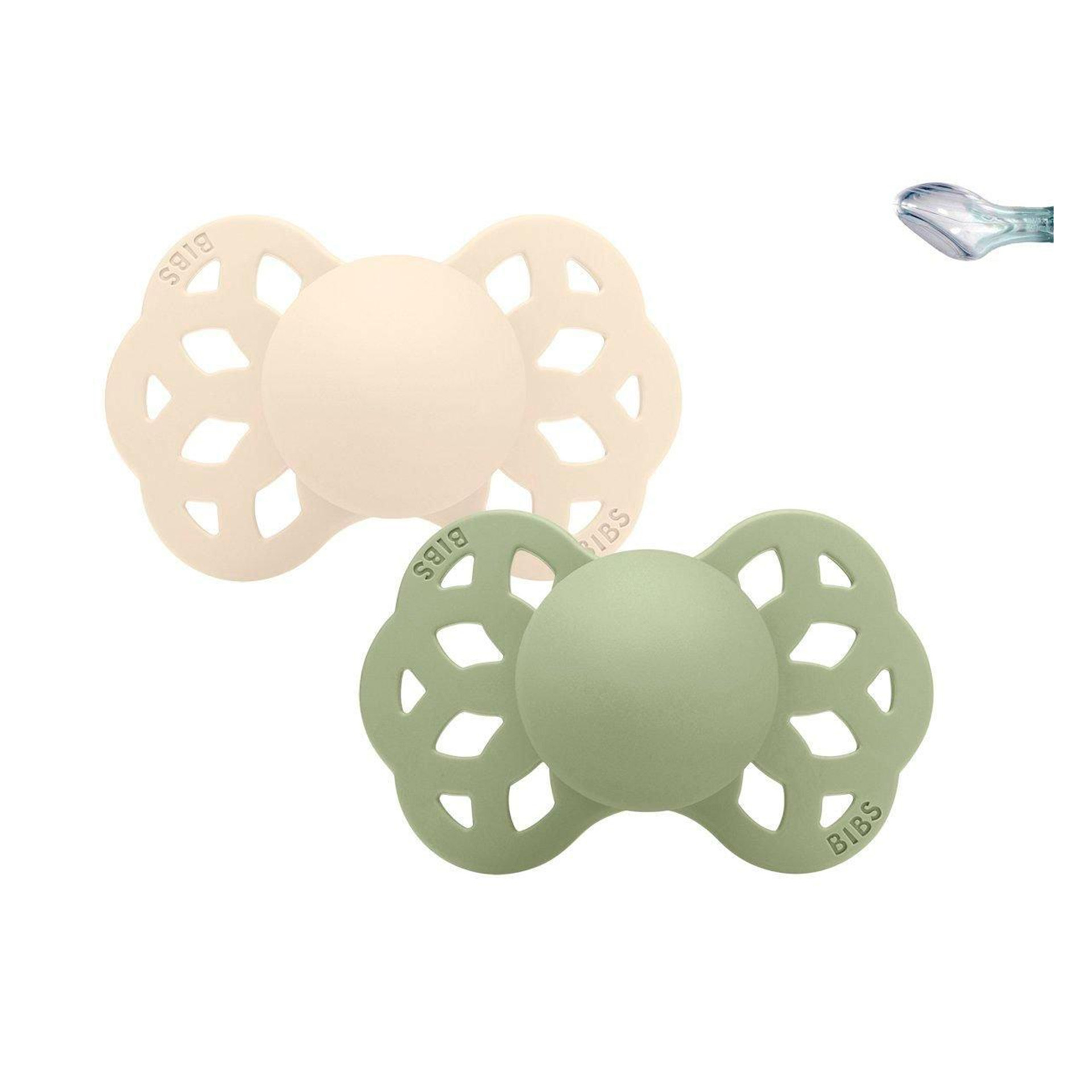 CHUPETAS BIBS INFINITY ANATÓMICAS IVORY / SAGE