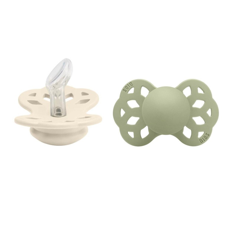CHUPETAS BIBS INFINITY ANATÓMICAS IVORY / SAGE