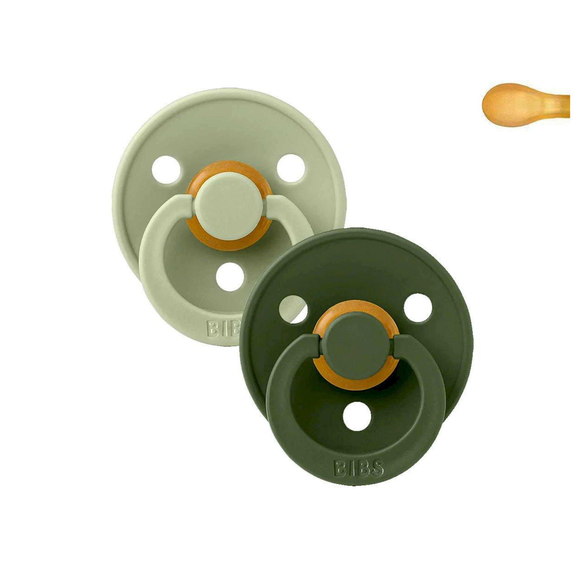 CHUPETAS BIBS COLOURS SIMÉTRICAS SAGE / HUNTER GREEN