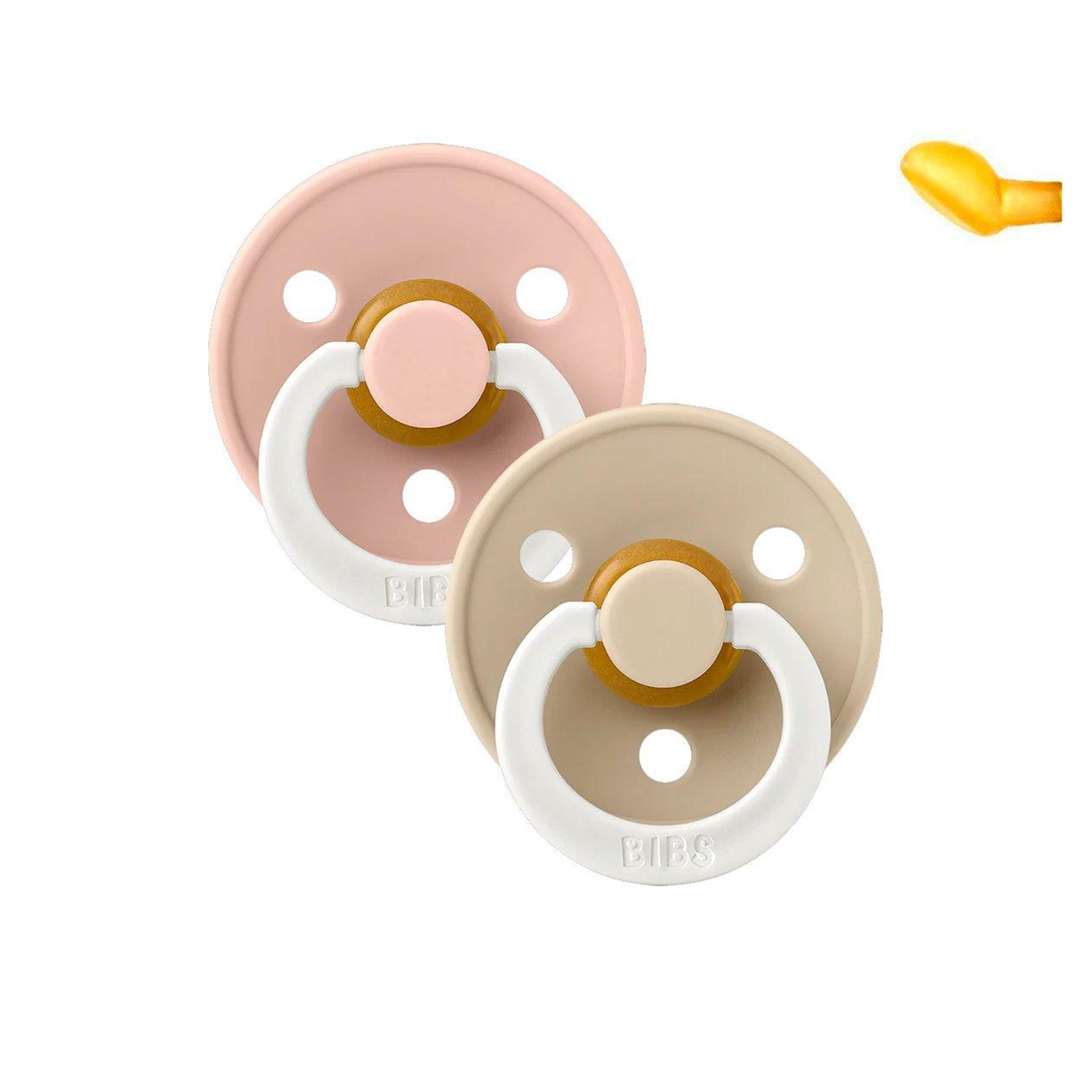 CHUPETAS BIBS NOTURNAS COLOURS ANATÓMICAS BLUSH / VANILLA