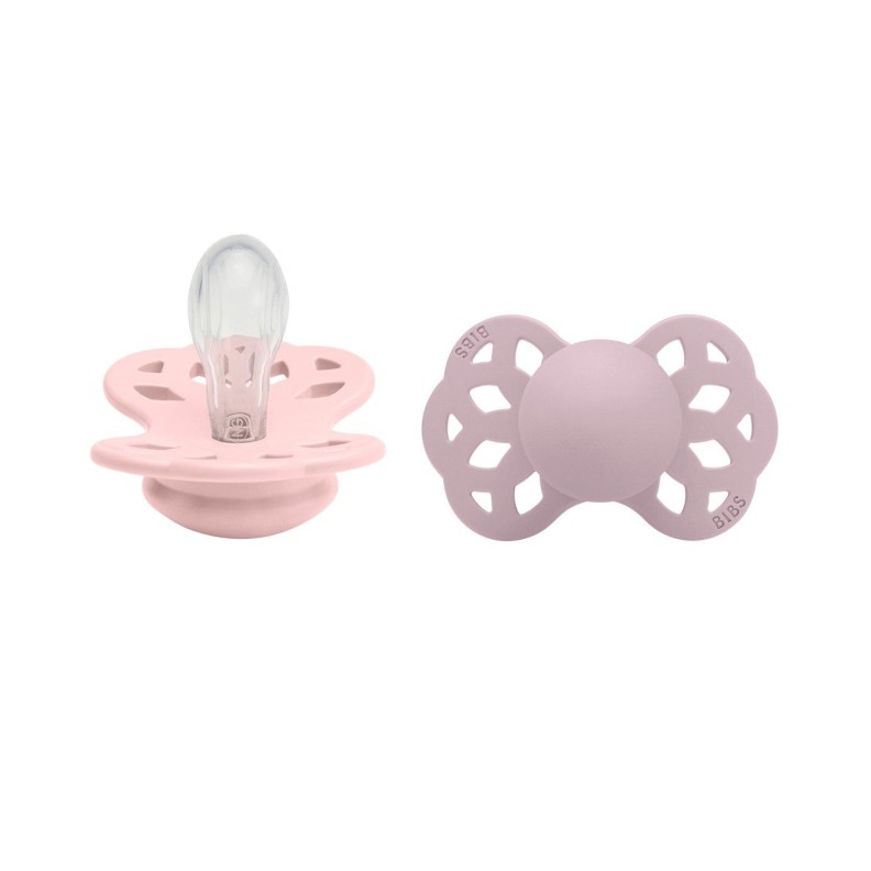 CHUPETAS BIBS INFINITY SIM�TRICAS BLOSSOM / DUSKY LILAC