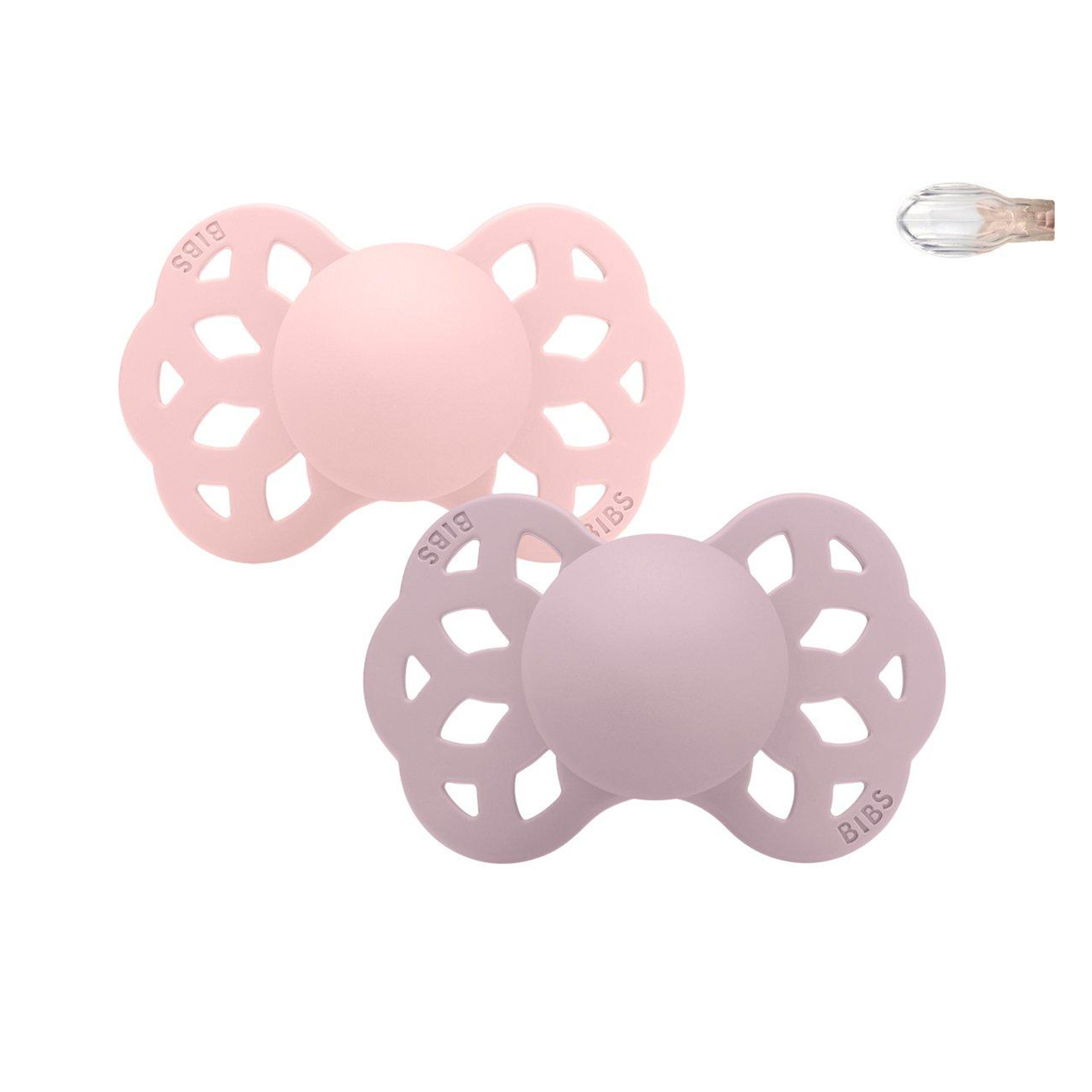 CHUPETAS BIBS INFINITY SIMÉTRICAS BLOSSOM / DUSKY LILAC