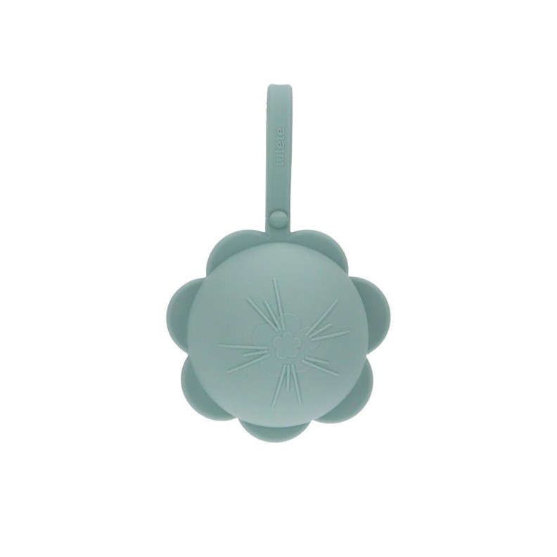 GUARDA CHUPETAS SILICONE FLOWER LIGHT SAGE