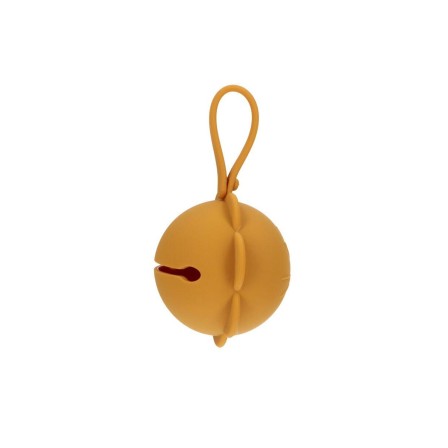 GUARDA CHUPETAS SILICONE FLOWER MUSTARD