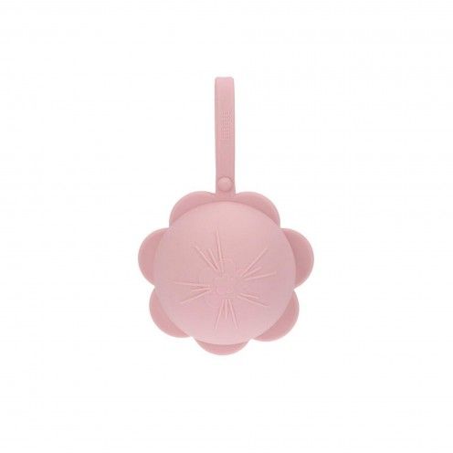 GUARDA CHUPETAS SILICONE FLOWER PINK