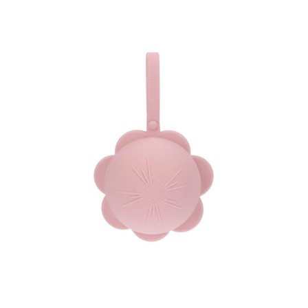 GUARDA CHUPETAS SILICONE FLOWER PINK