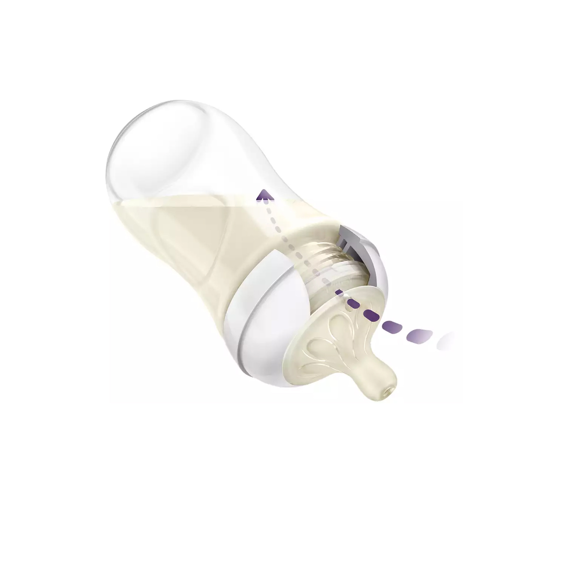 BIBERÃO NATURAL RESPONSE 260ML AZUL