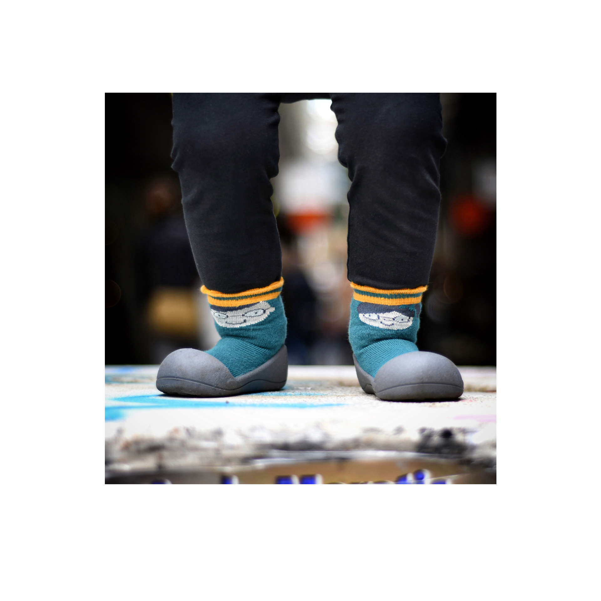 MEIA ANTIDERRAPANTE KING & QUEEN GREEN