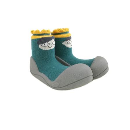 MEIA ANTIDERRAPANTE KING & QUEEN GREEN