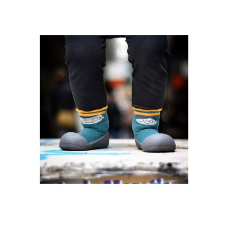 MEIA ANTIDERRAPANTE KING & QUEEN GREEN