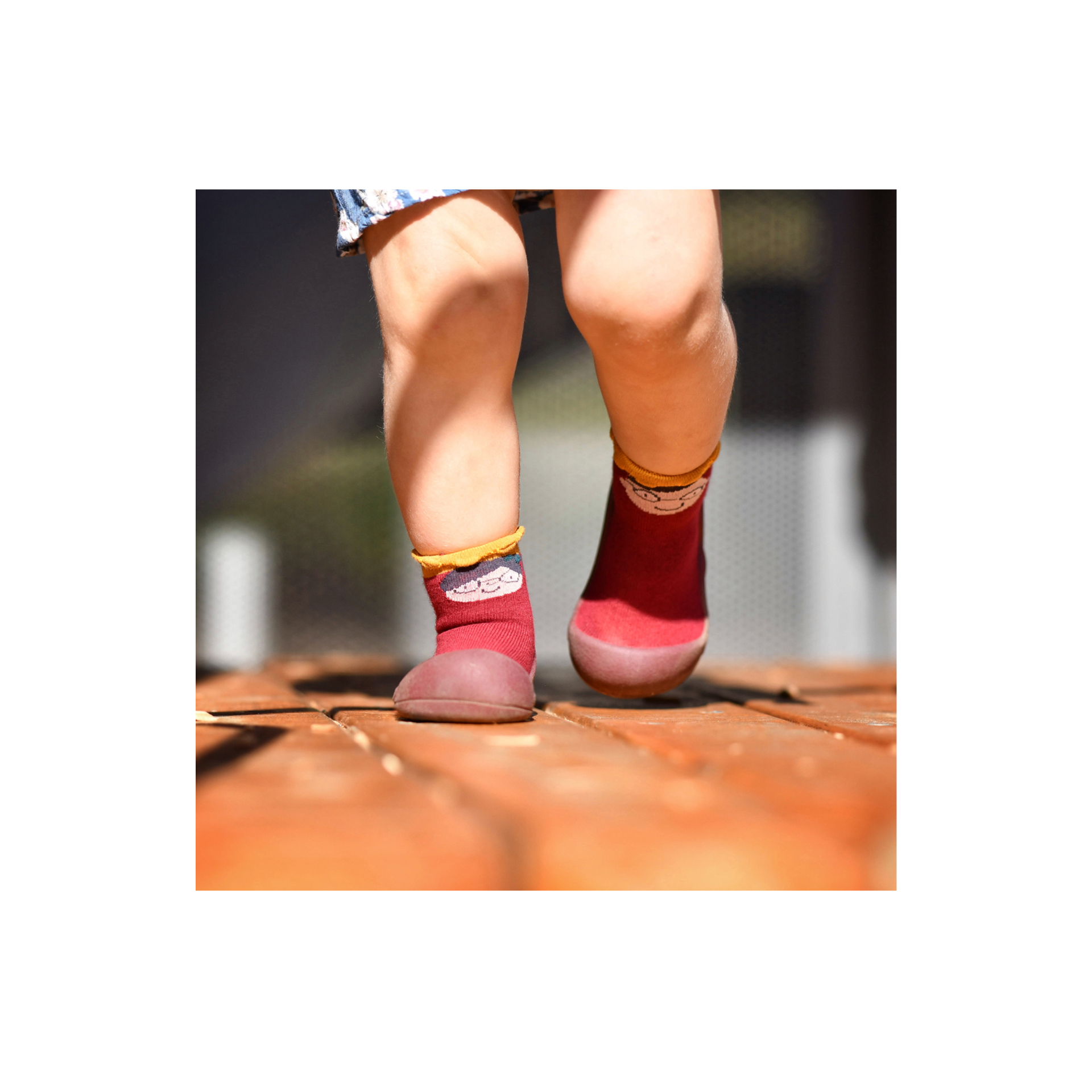 MEIA ANTIDERRAPANTE KING & QUEEN RED