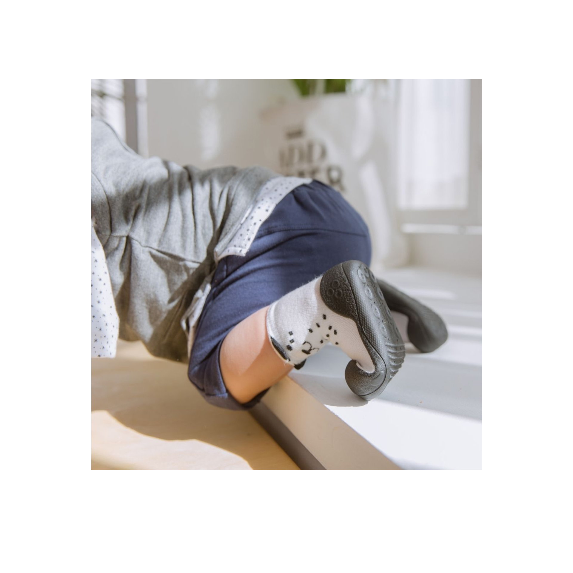 MEIA ANTIDERRAPANTE CUTIE WHITE