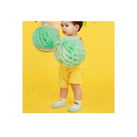 MEIA ANTIDERRAPANTE PEEKABOO MINT