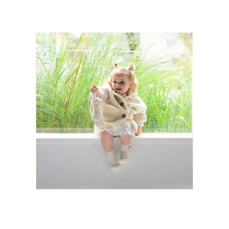 MEIA ANTIDERRAPANTE SHOOTING STAR CREAM