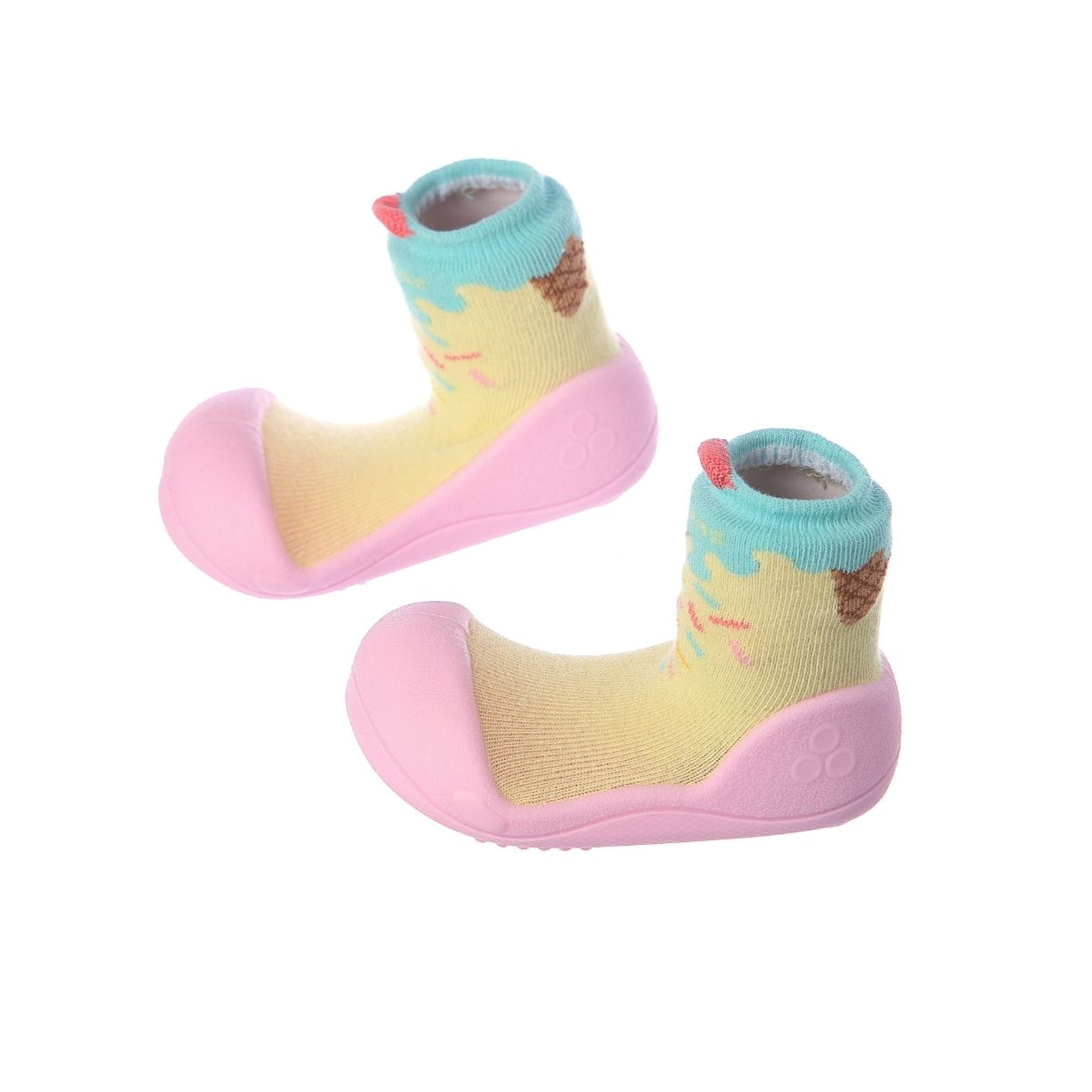 MEIA ANTIDERRAPANTE ICE CREAM PINK