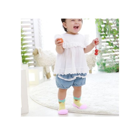 MEIA ANTIDERRAPANTE ICE CREAM PINK