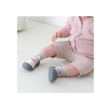 MEIA ANTIDERRAPANTE PET RABBIT GRAY