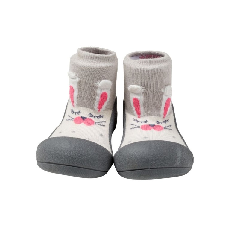 MEIA ANTIDERRAPANTE PET RABBIT GRAY