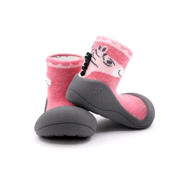 MEIA ANTIDERRAPANTE ZEBRA PINK