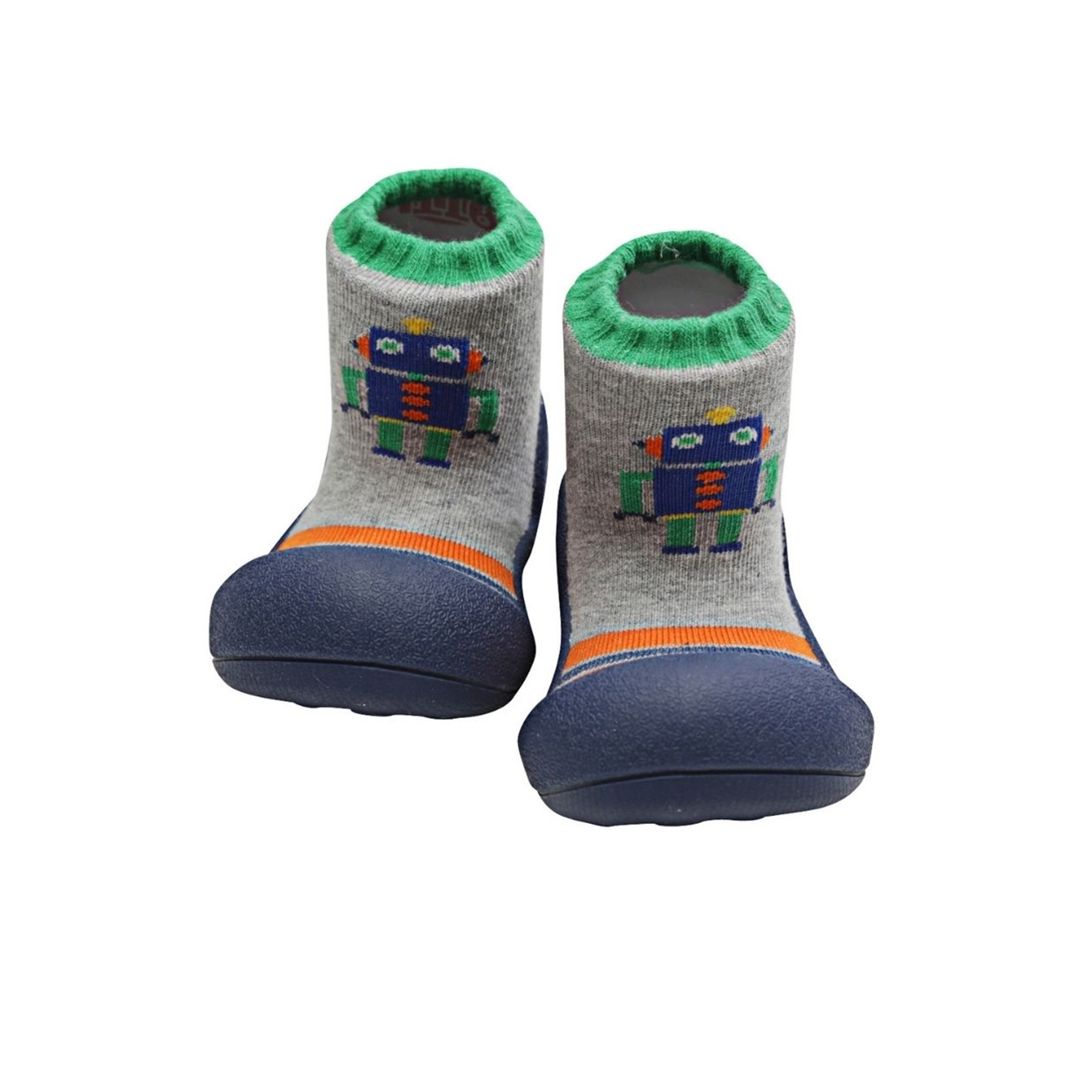 MEIA ANTIDERRAPANTE ROBOT BLUE