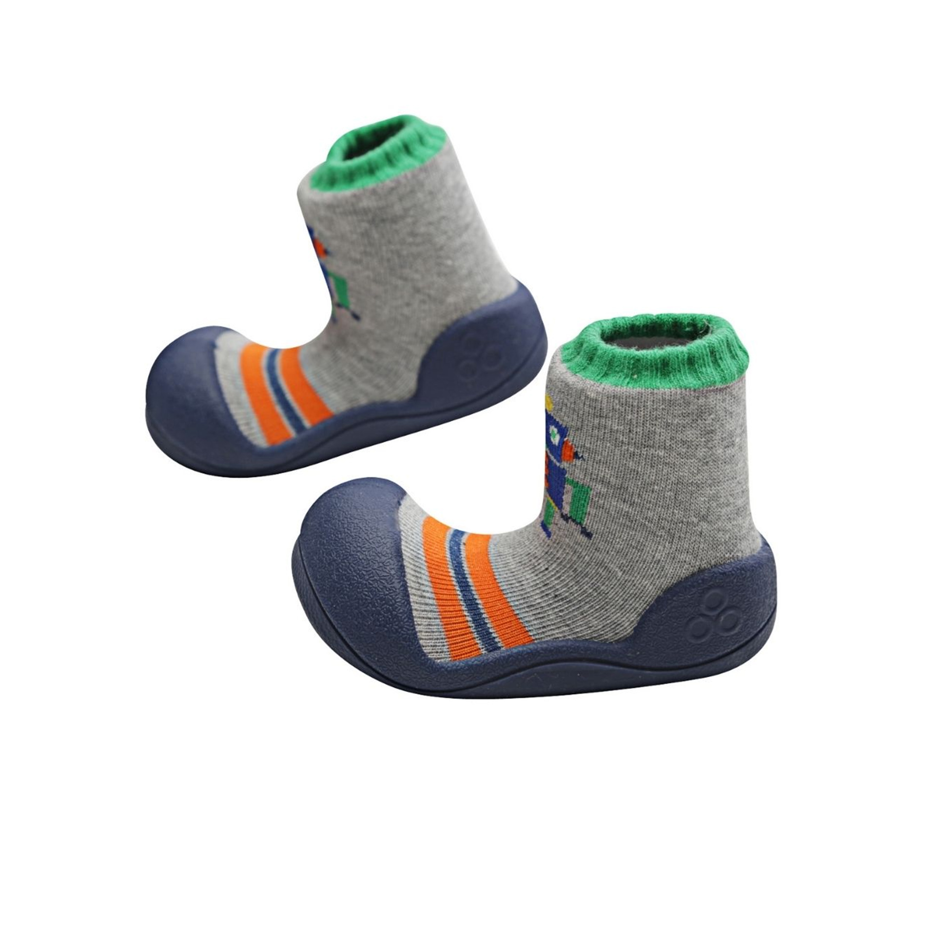 MEIA ANTIDERRAPANTE ROBOT BLUE