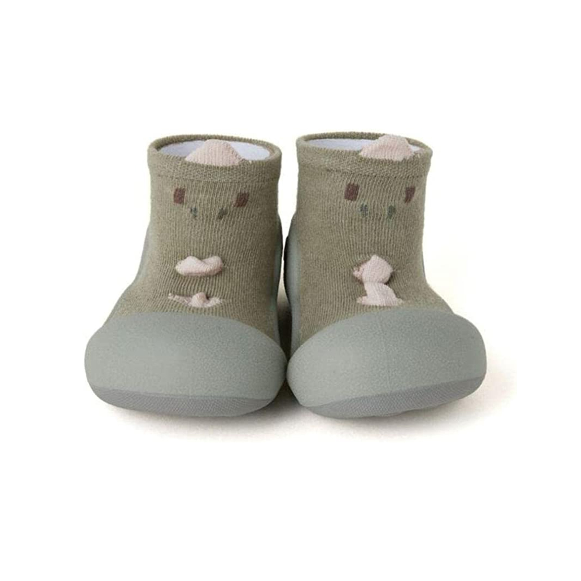 MEIA ANTIDERRAPANTE DINOSAUR GREEN