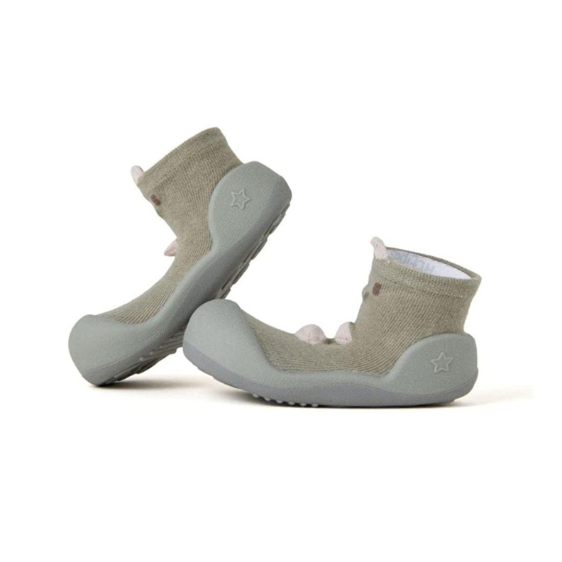 MEIA ANTIDERRAPANTE DINOSAUR GREEN