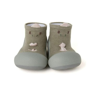 MEIA ANTIDERRAPANTE DINOSAUR GREEN