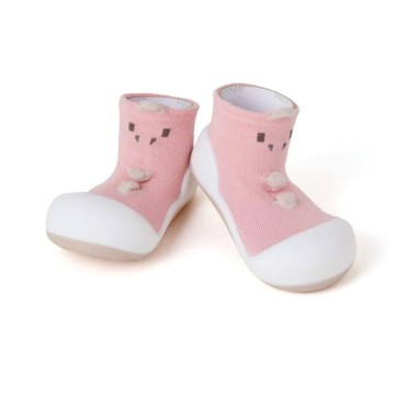 MEIA ANTIDERRAPANTE DINOSAUR PINK