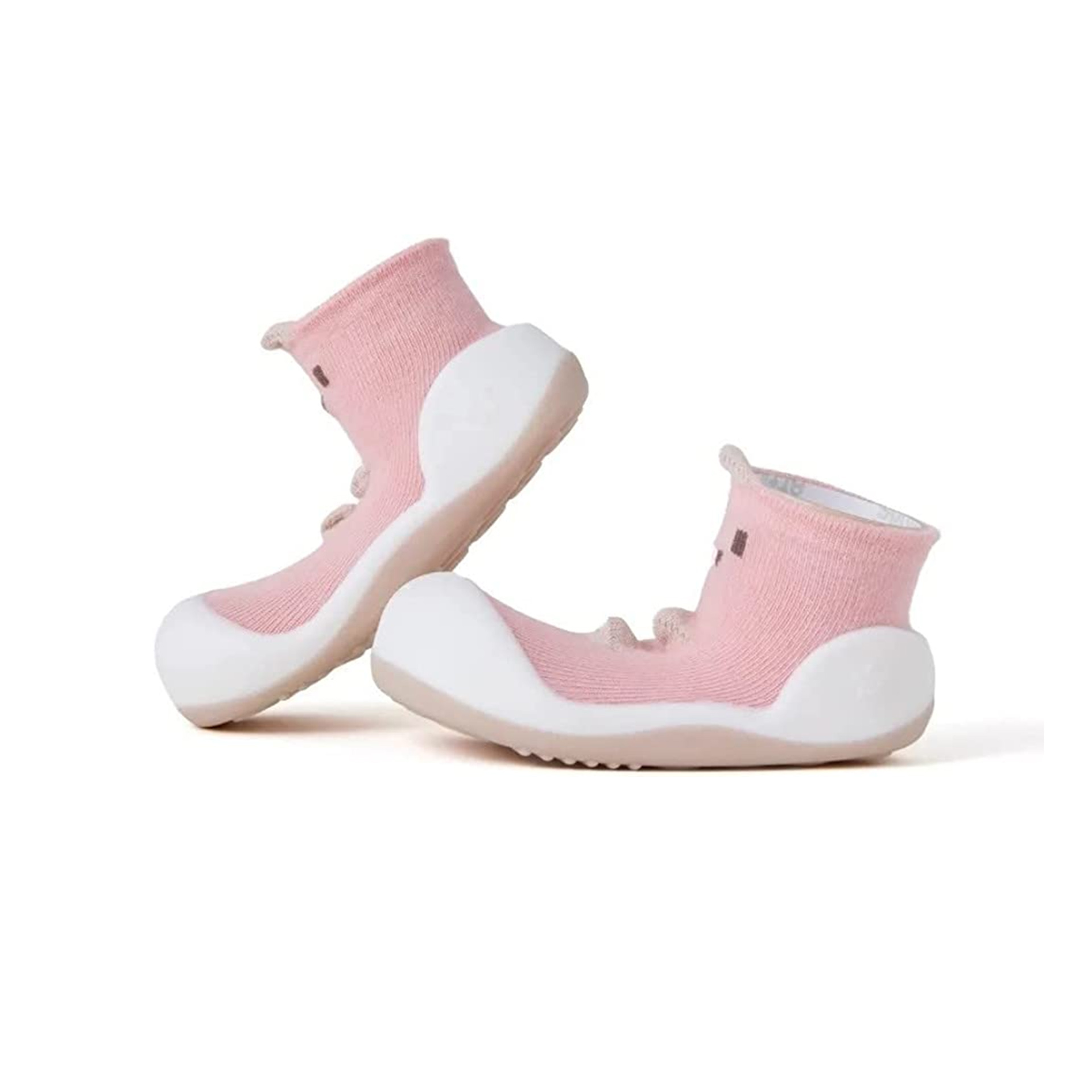 MEIA ANTIDERRAPANTE DINOSAUR PINK