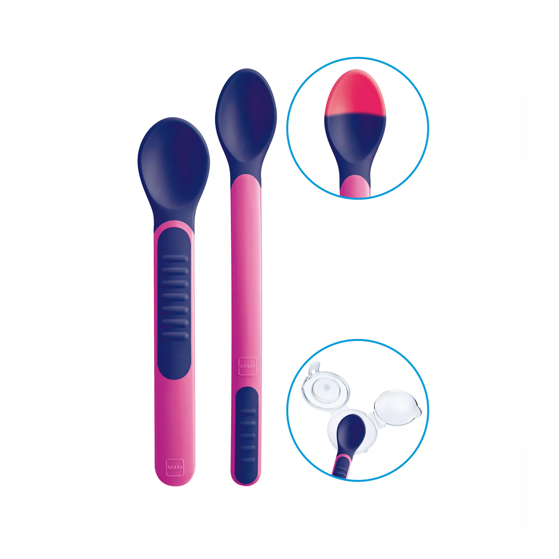 COLHERES TERMOSSENSÍVEIS COM CAPA PROTETORA