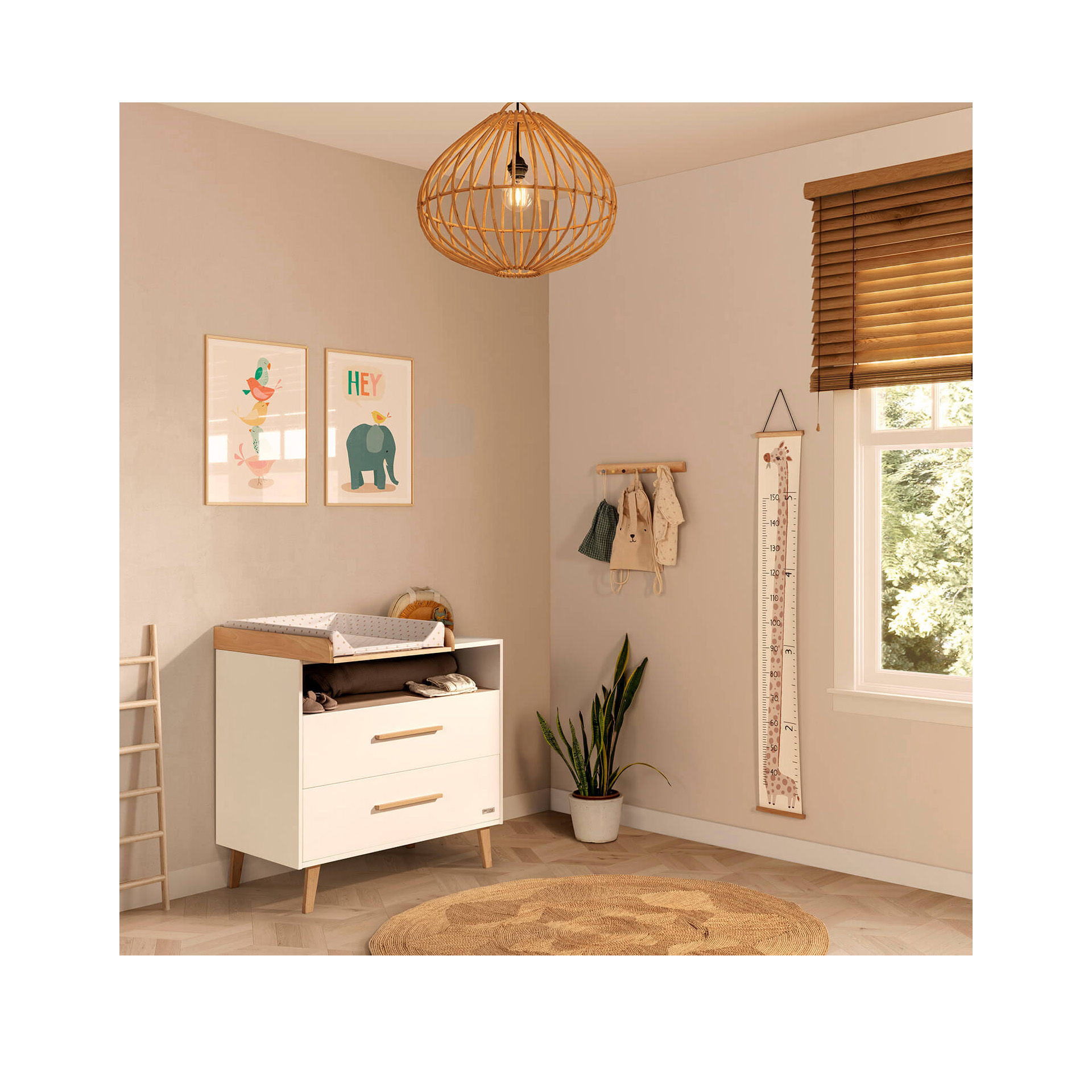 MUDA-FRALDAS DE CÓMODA CP-1969 CERA NATURAL