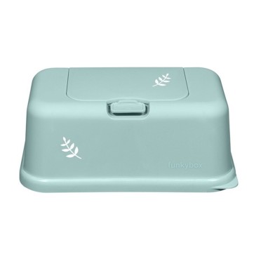 PORTA-TOALHITAS FUNKYBOX FOLHAS MENTA