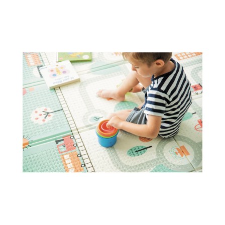 TAPETE DE JOGOS TOWN JUNGLE DUPLA FACE