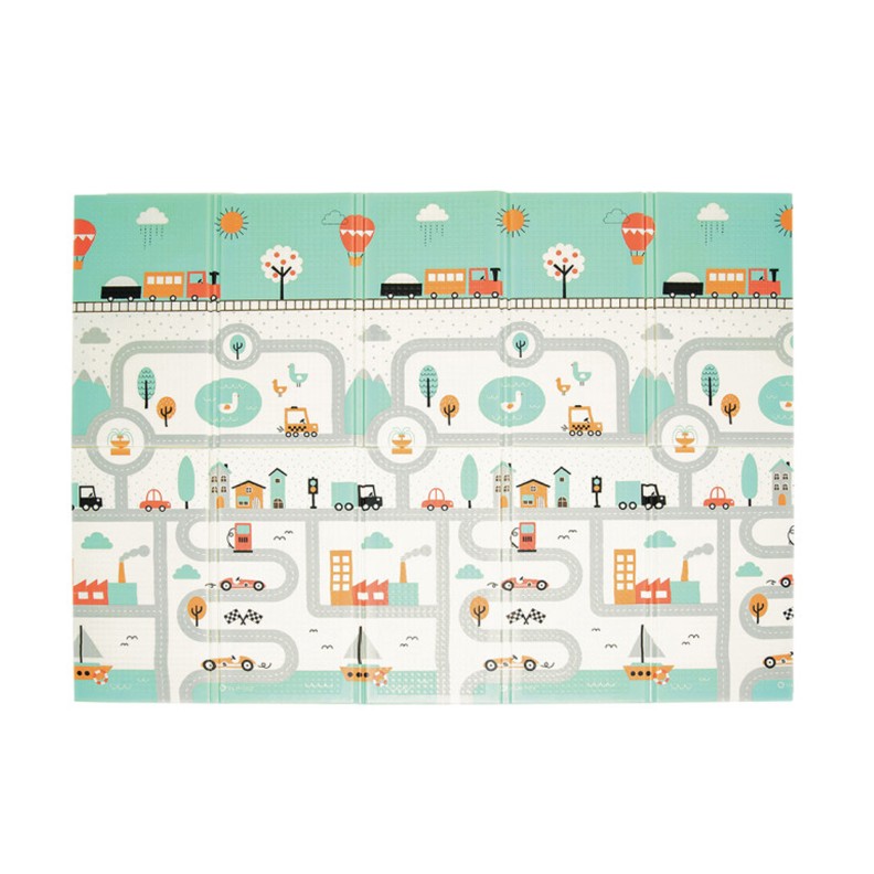 TAPETE DE JOGOS TOWN JUNGLE DUPLA FACE