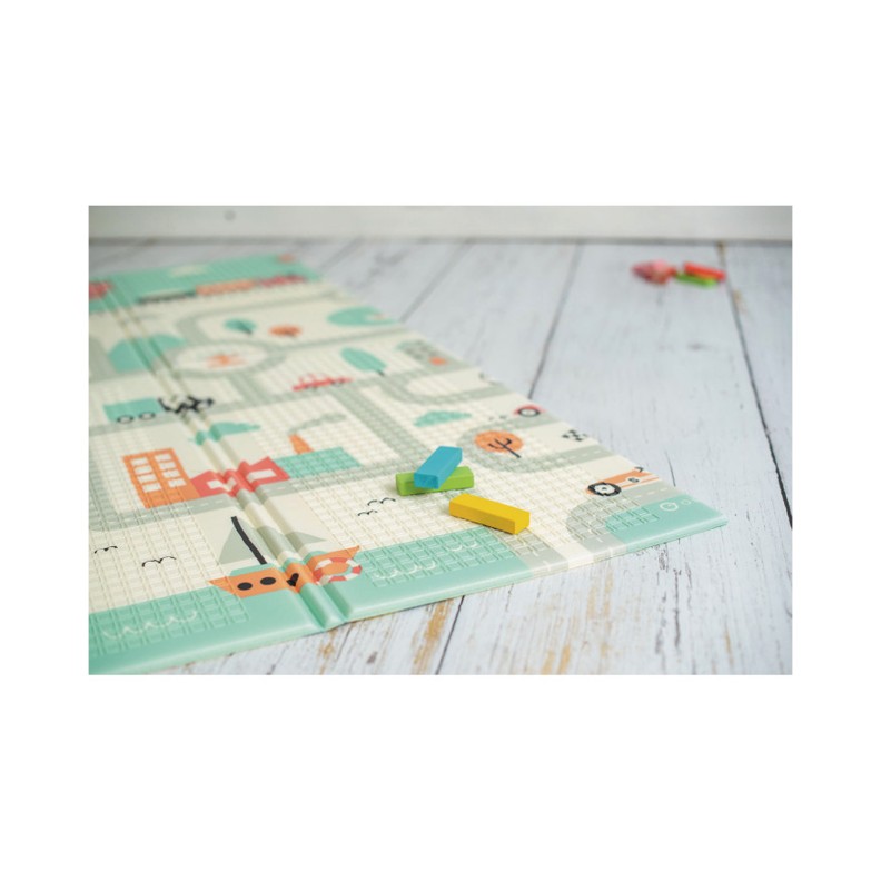 TAPETE DE JOGOS TOWN JUNGLE DUPLA FACE