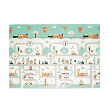 TAPETE DE JOGOS TOWN JUNGLE DUPLA FACE