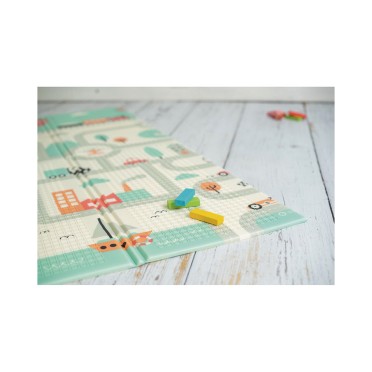 TAPETE DE JOGOS TOWN JUNGLE DUPLA FACE