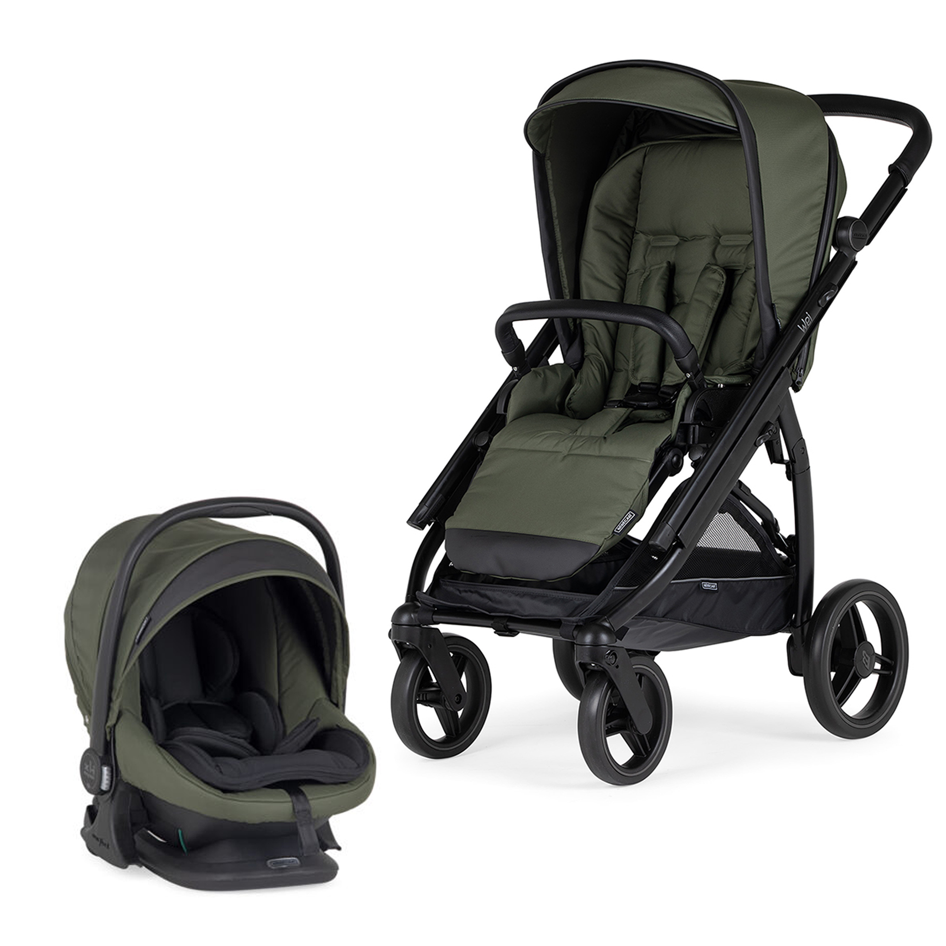 CARRINHO WEI SOFT PRETO MATE + EASYMAXI XL-I SOFT