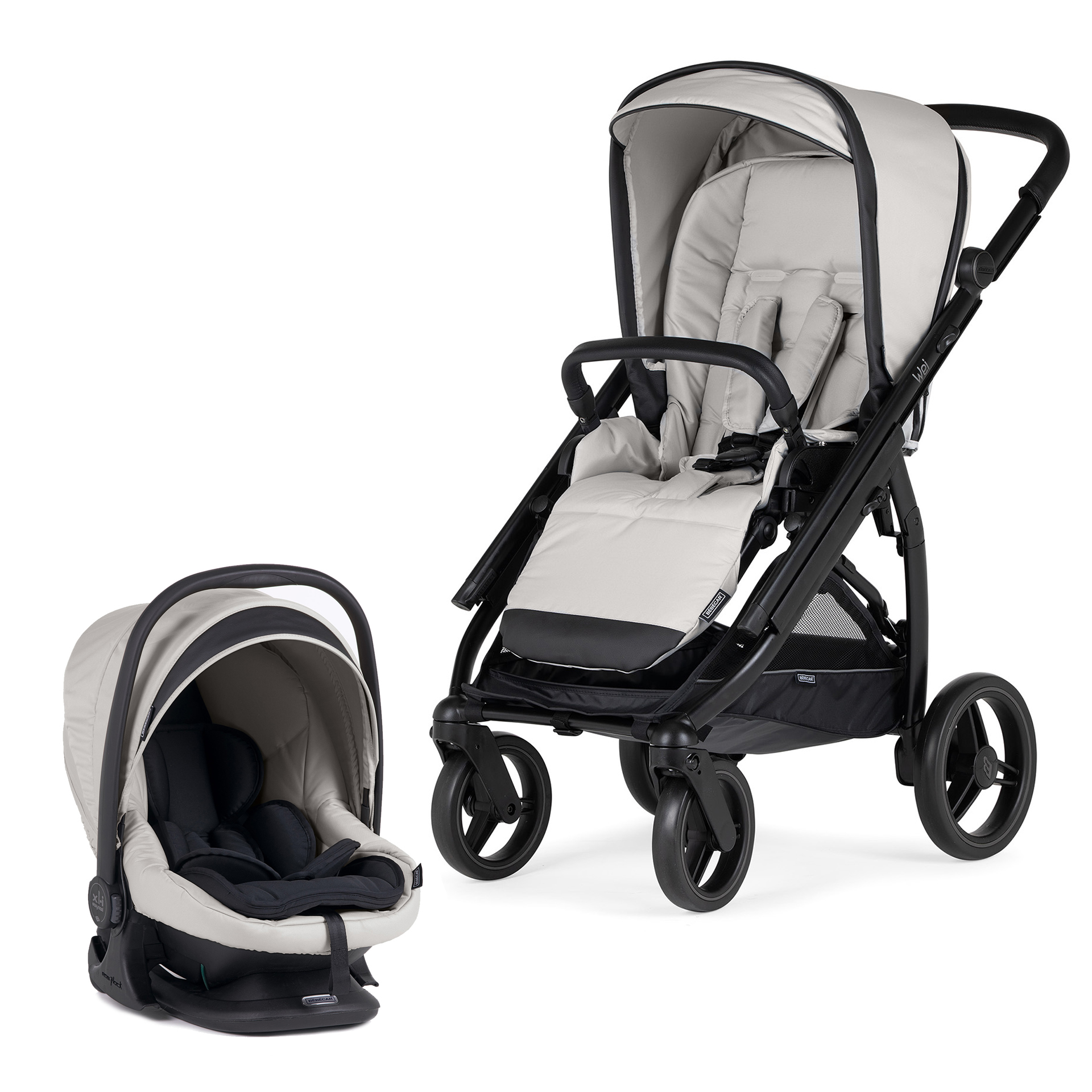 CARRINHO WEI SOFT PRETO MATE + EASYMAXI XL-I SOFT