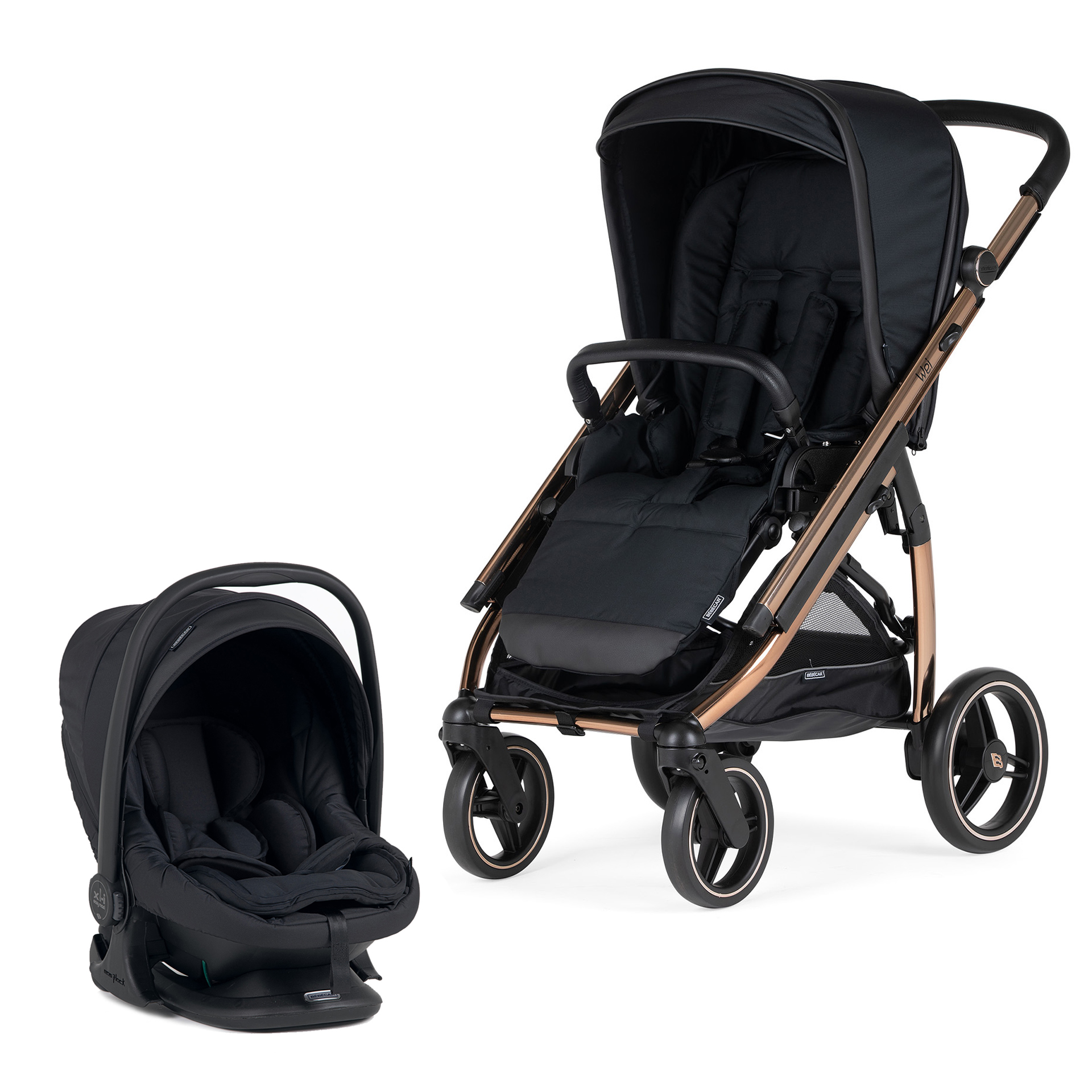 CARRINHO WEI SOFT FUMÉ ROSA + EASYMAXI XL-I SOFT